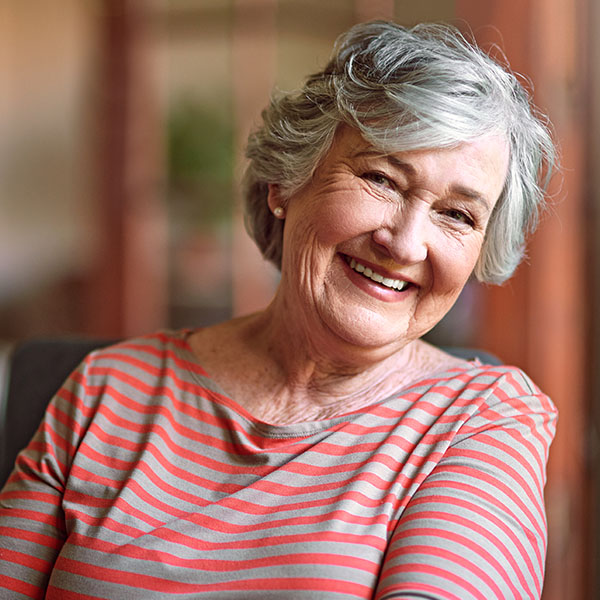 lady smiling